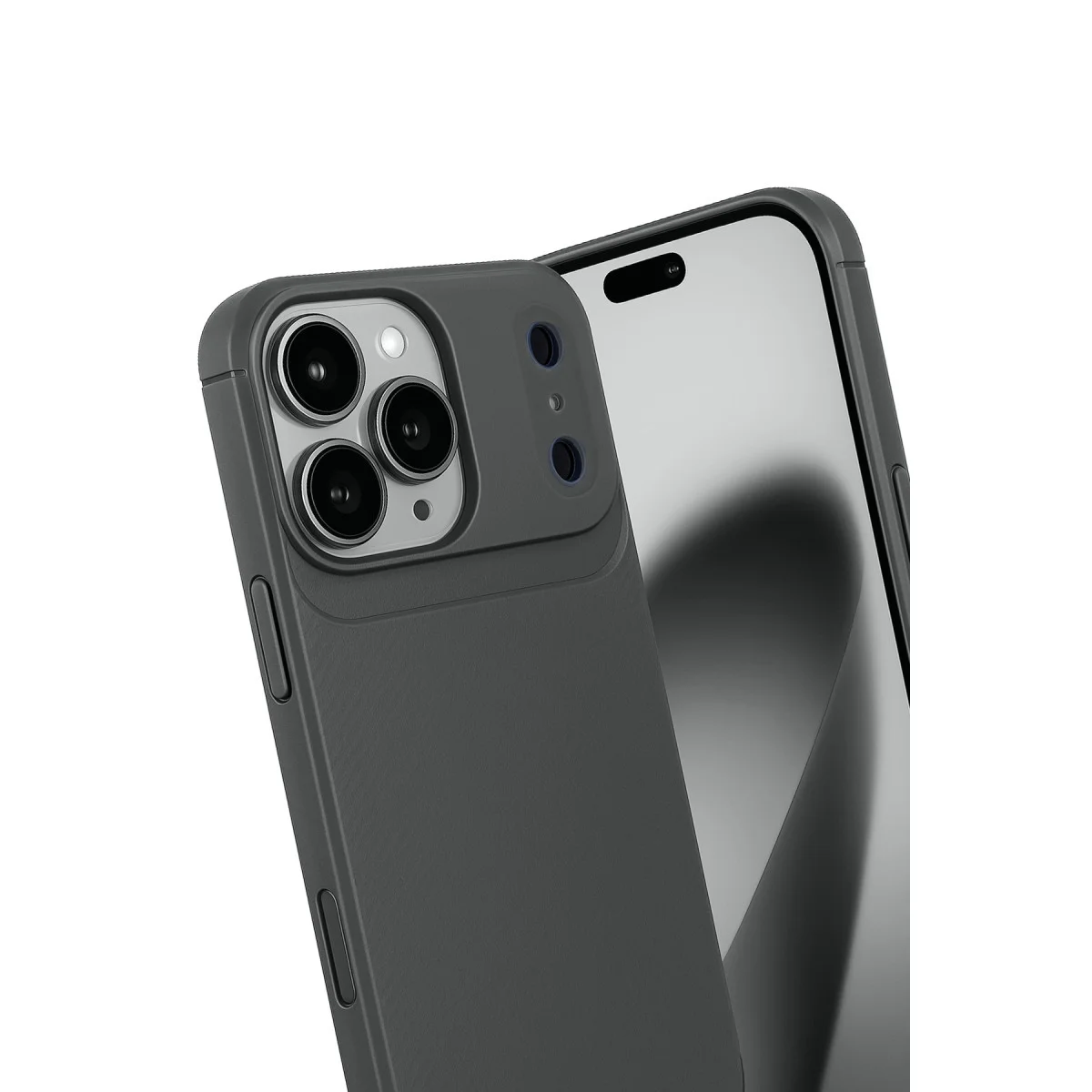 iPhone 17 Pro Auto Focus Karbon Kılıf Gri - Maksimum Koruma ve Stil