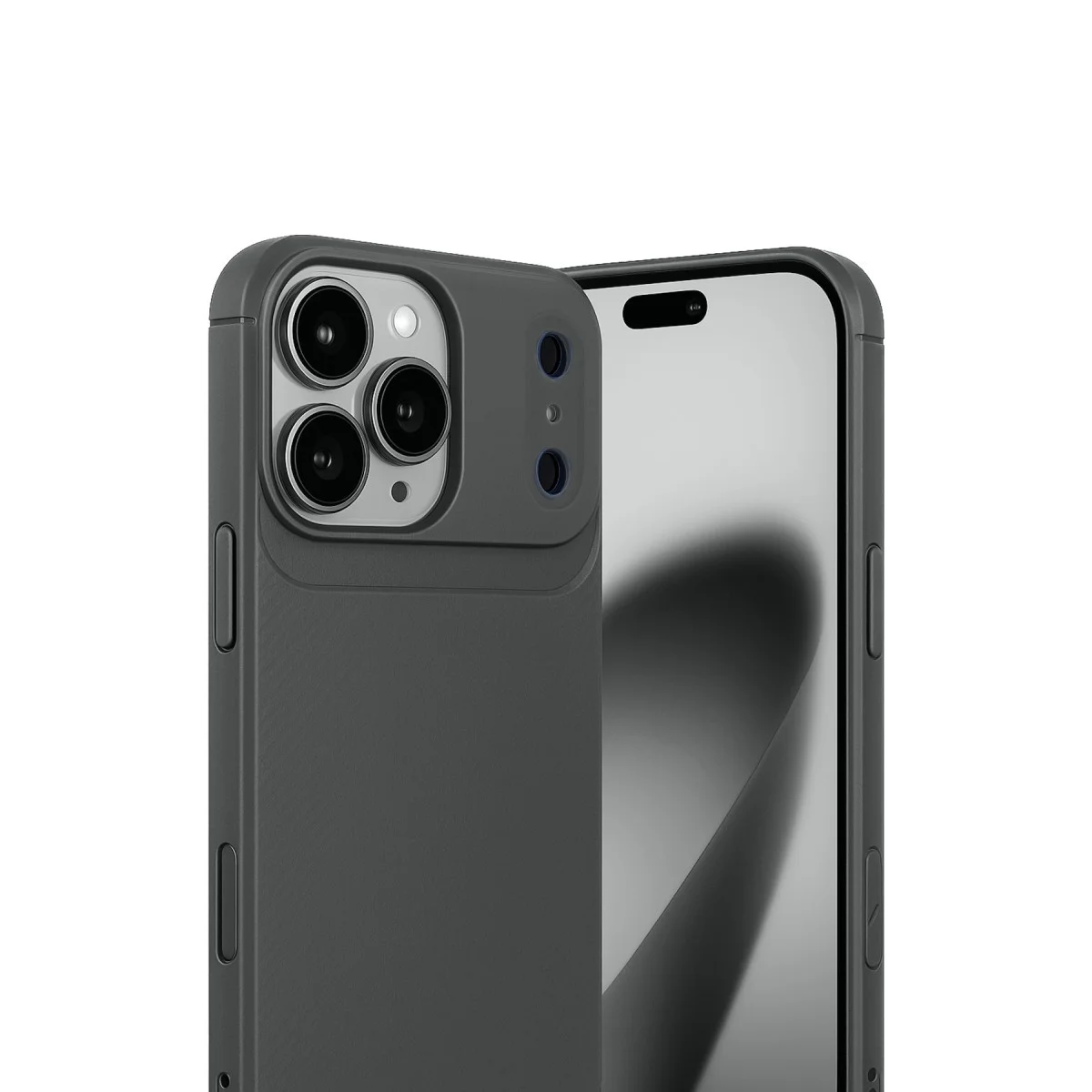 iPhone 17 Pro Auto Focus Karbon Kılıf Gri - Maksimum Koruma ve Stil