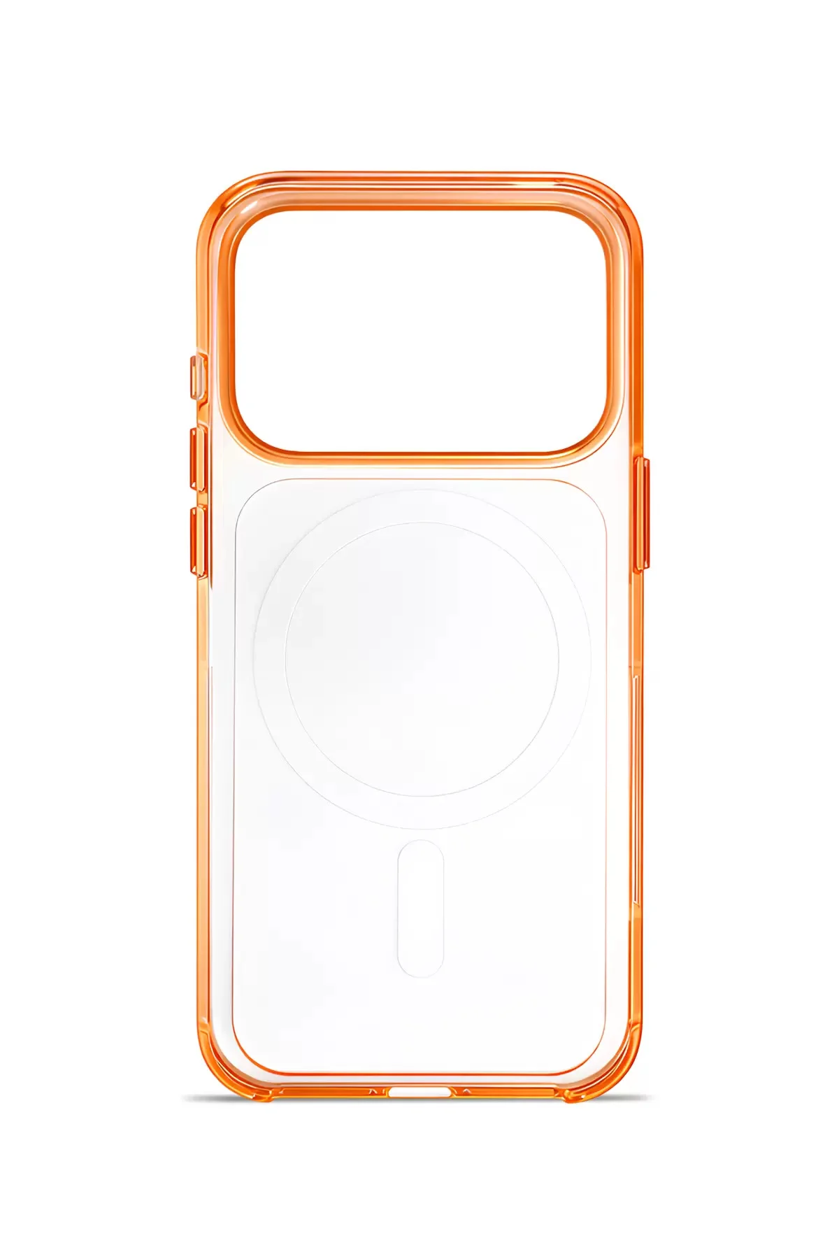 iPhone 17 Pro Crystal Edge MagSafe Çerçeveli Kılıf Blue Frame