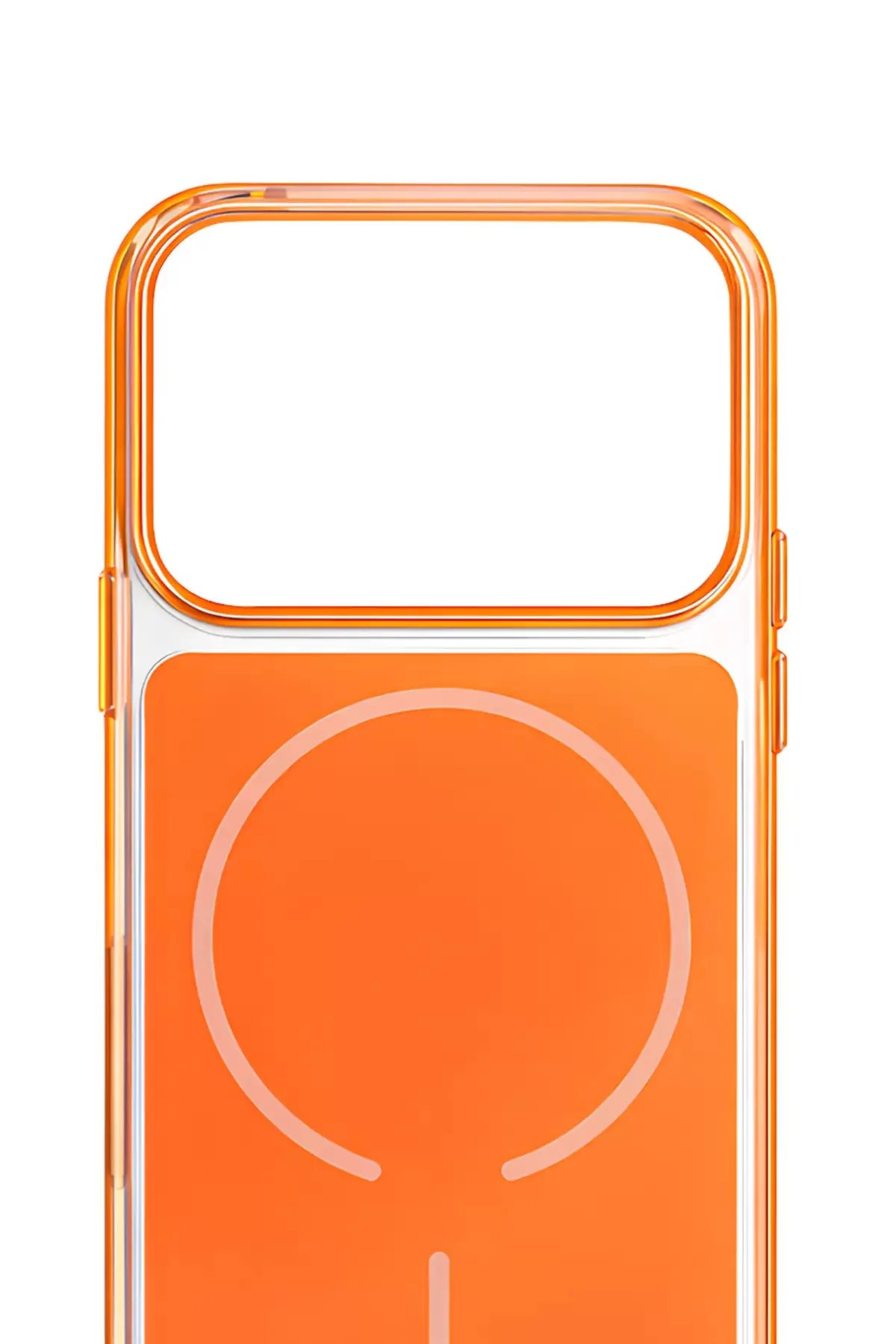 iPhone 17 Pro Crystal Edge MagSafe Çerçeveli Kılıf Blue Frame