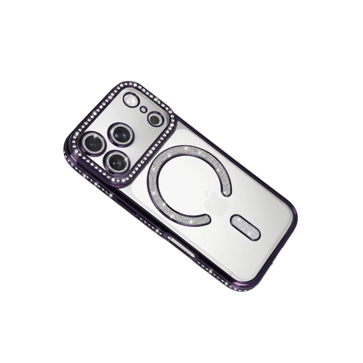 iPhone 17 Pro Derin Mor Joke Simli Magneticsafe Kılıf - Estetik TPU Koruması