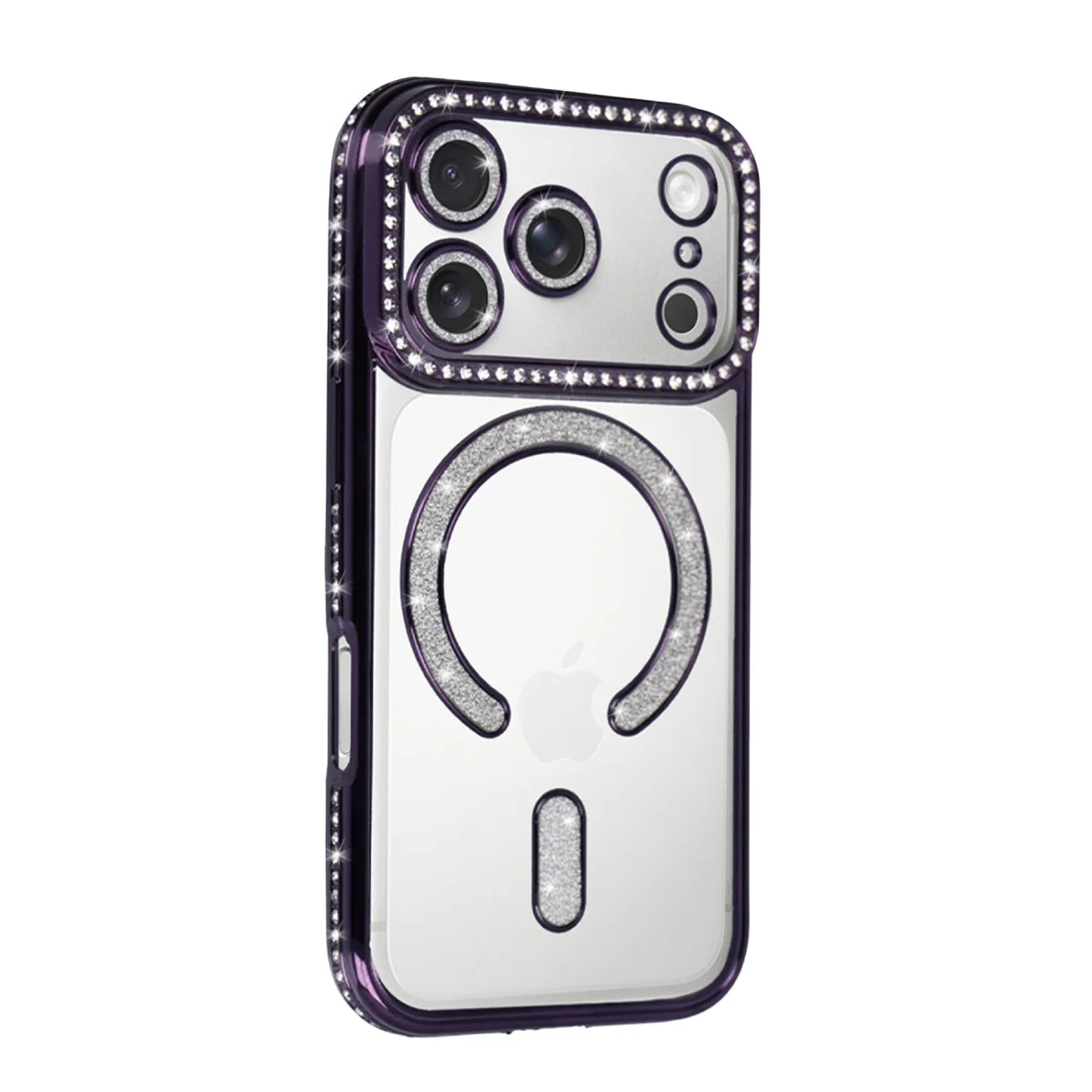 iPhone 17 Pro Derin Mor Joke Simli Magneticsafe Kılıf - Estetik TPU Koruması