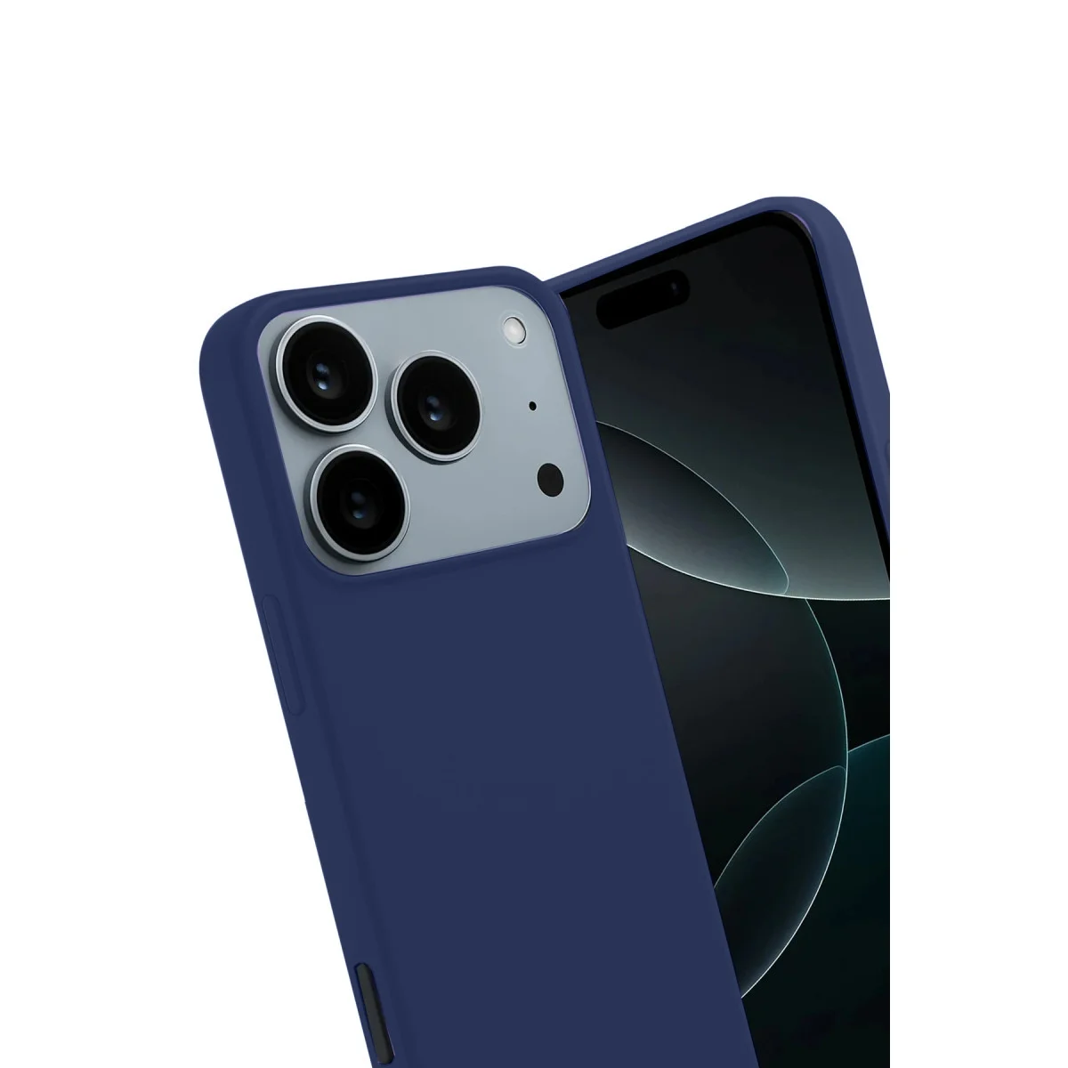 iPhone 17 Pro First Serisi Silikon Kılıf - Lacivert