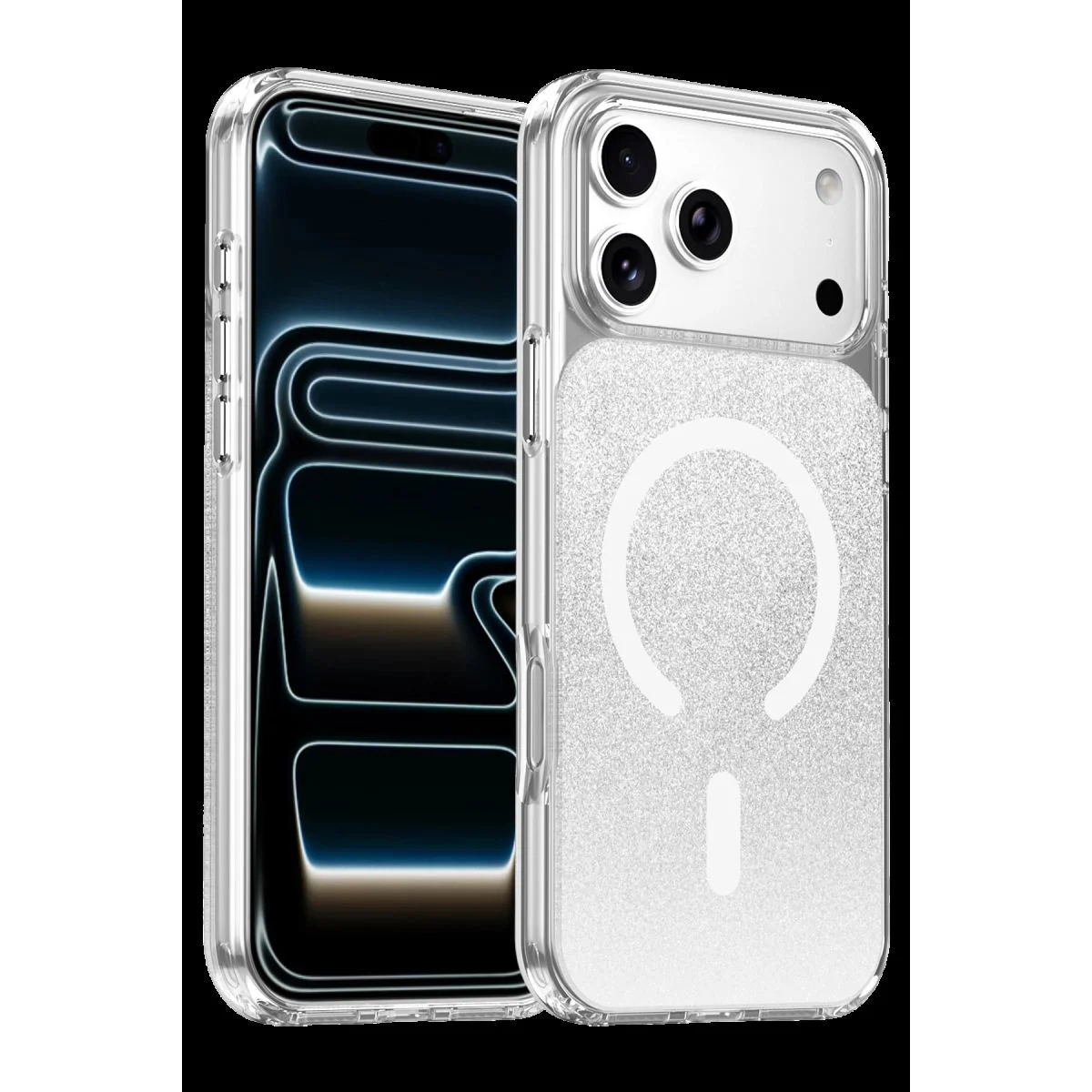 iPhone 17 Pro ile Uyumlu Sora Simli MagSafe Kılıf - Beyaz | Kristal Şeffaf Fiyatı, Yorumları ve Özellikleri