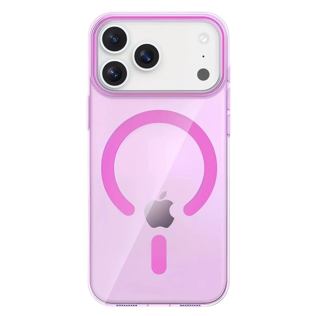 iPhone 17 Pro ile Uyumlu MagSafe PC Kılıf - Pembe | Ön ve Arka Koruma iPhone 17 Pro ile Uyumlu MagSafe PC Kılıf - Pembe | Ön ve Arka Koruma