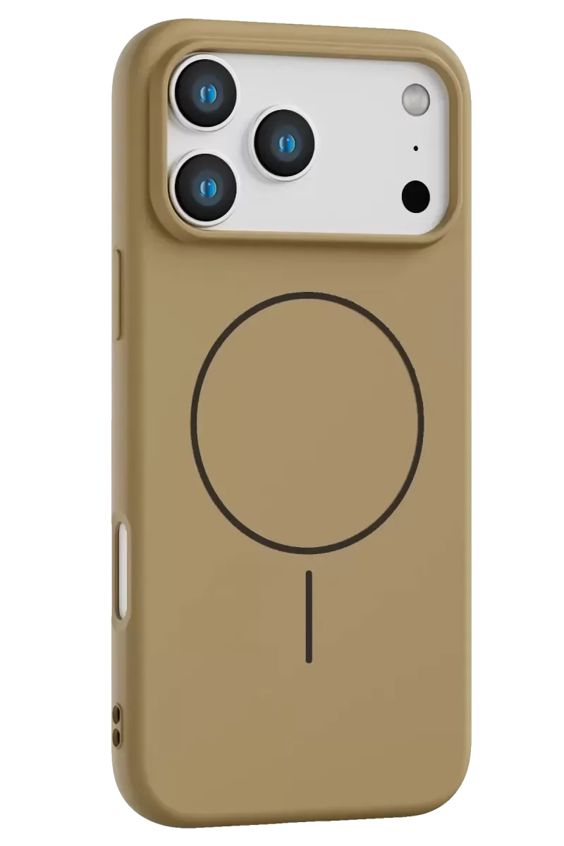 iPhone 17 Pro ile Uyumlu Jully MagSafe Kılıf - Çöl Titanyum