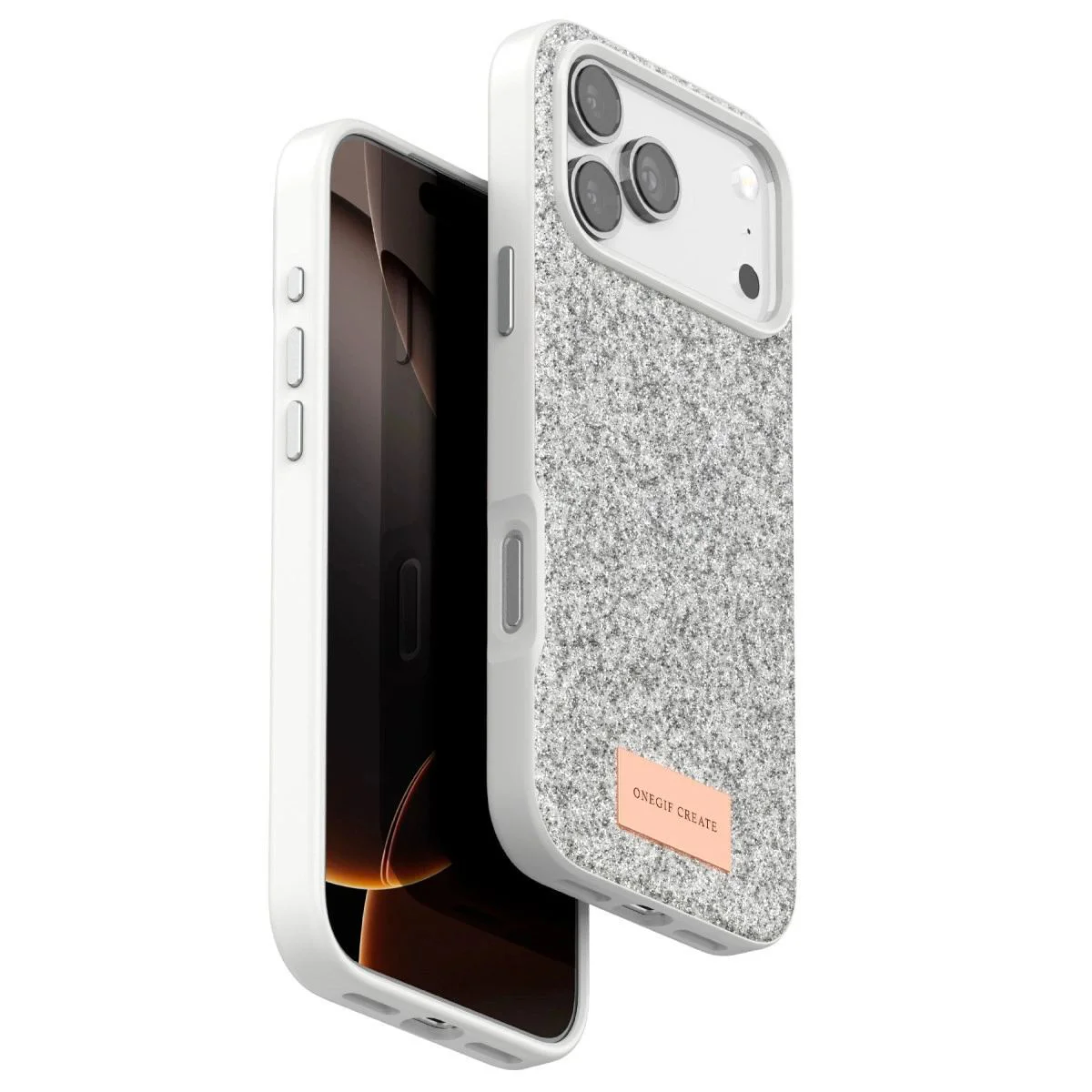 iPhone 17 Pro ile Uyumlu Bright Simli Kapak - Beyaz Boncuk İşlemeli Şık Telefon Kılıfı Fiyatı, Yorumları ve Özellikleri