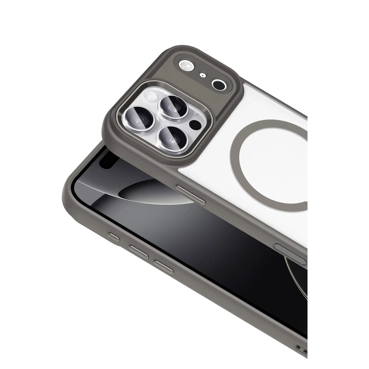 iPhone 17 Pro ile Uyumlu Terea MagSafe Şarj Kapak Kılıfı - Gri Fiyatı, Yorumları ve Özellikleri