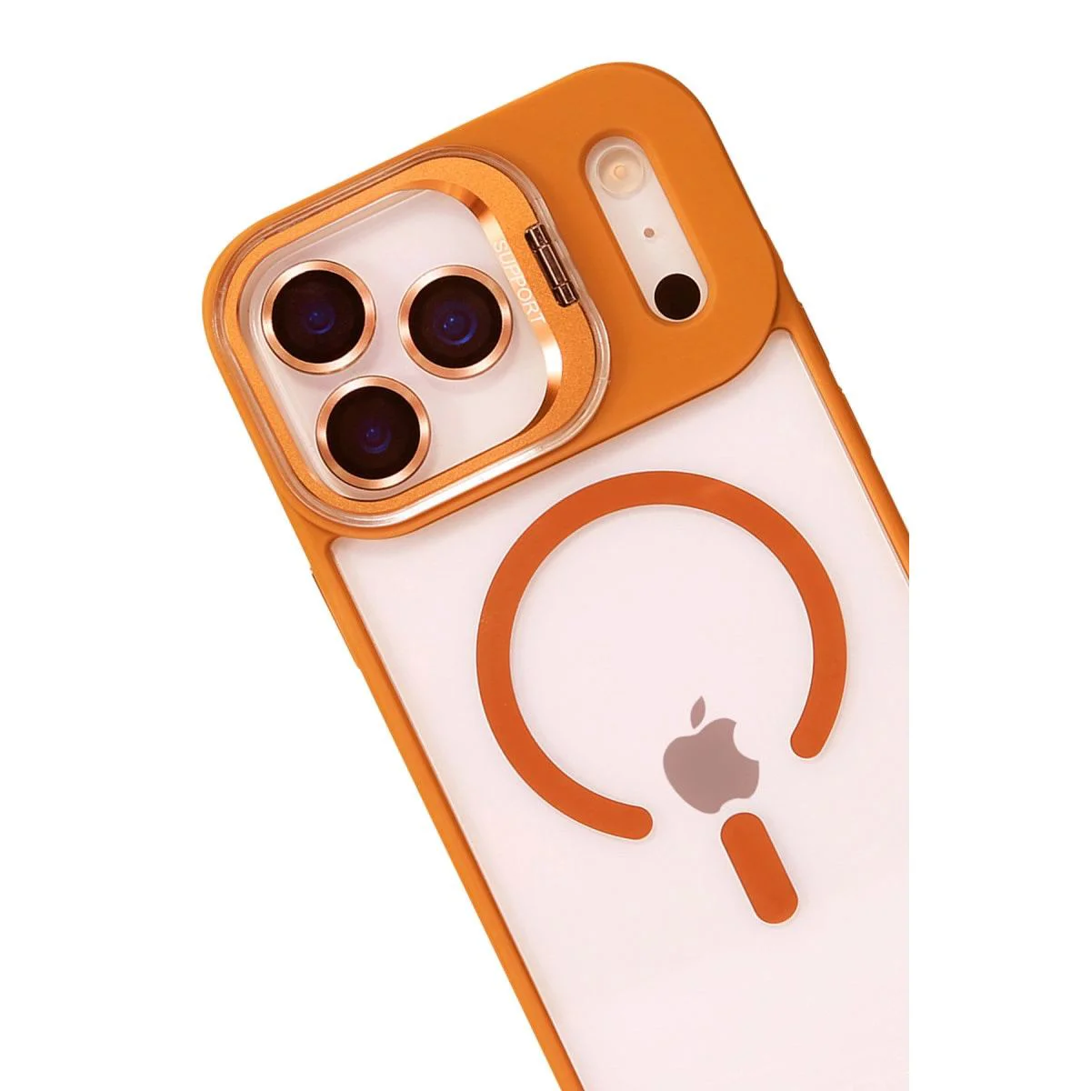 iPhone 17 Pro ile Uyumlu Remim Lensli MagSafe Standlı Kılıf - Turuncu Fiyatı, Yorumları ve Özellikleri