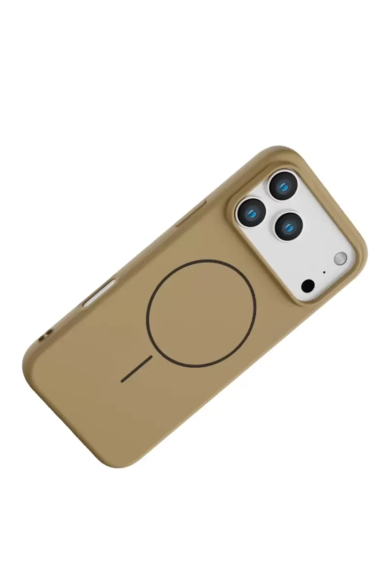 iPhone 17 Pro ile Uyumlu Jully MagSafe Kılıf - Çöl Titanyum