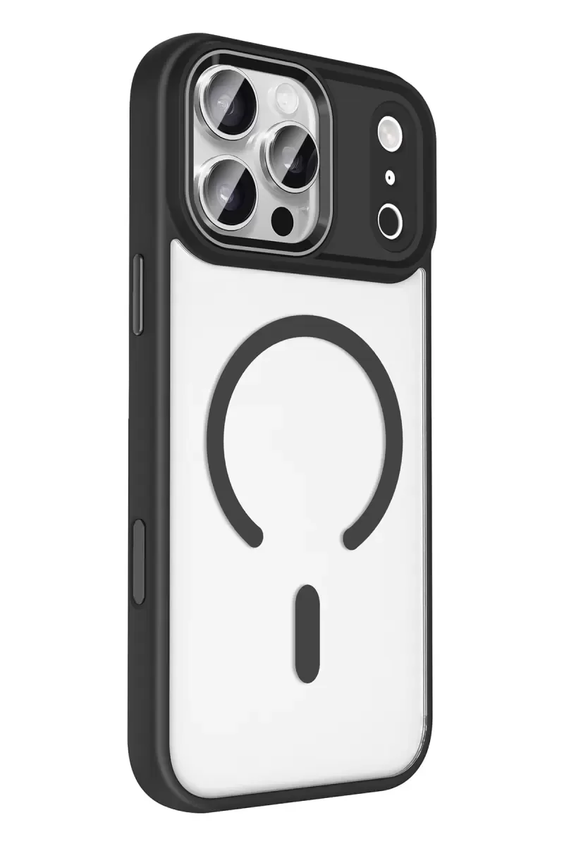 iPhone 17 Pro ile Uyumlu MagSafe Kılıf - Siyah, Tam Koruma ve Aksiyon Tuşu