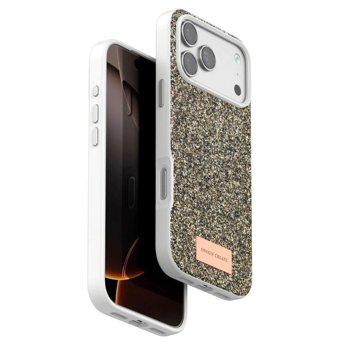 iPhone 17 Pro ile Uyumlu Bright Simli Kapak - Çöl Titanyum Boncuk İşlemeli Şık Kılıf Fiyatı, Yorumları ve Özellikleri