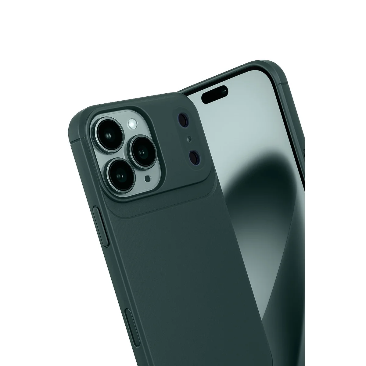 iPhone 17 Pro Karbon Kapak Koyu Yeşil - Auto Focus Serisi, Maksimum Koruma ve Estetik