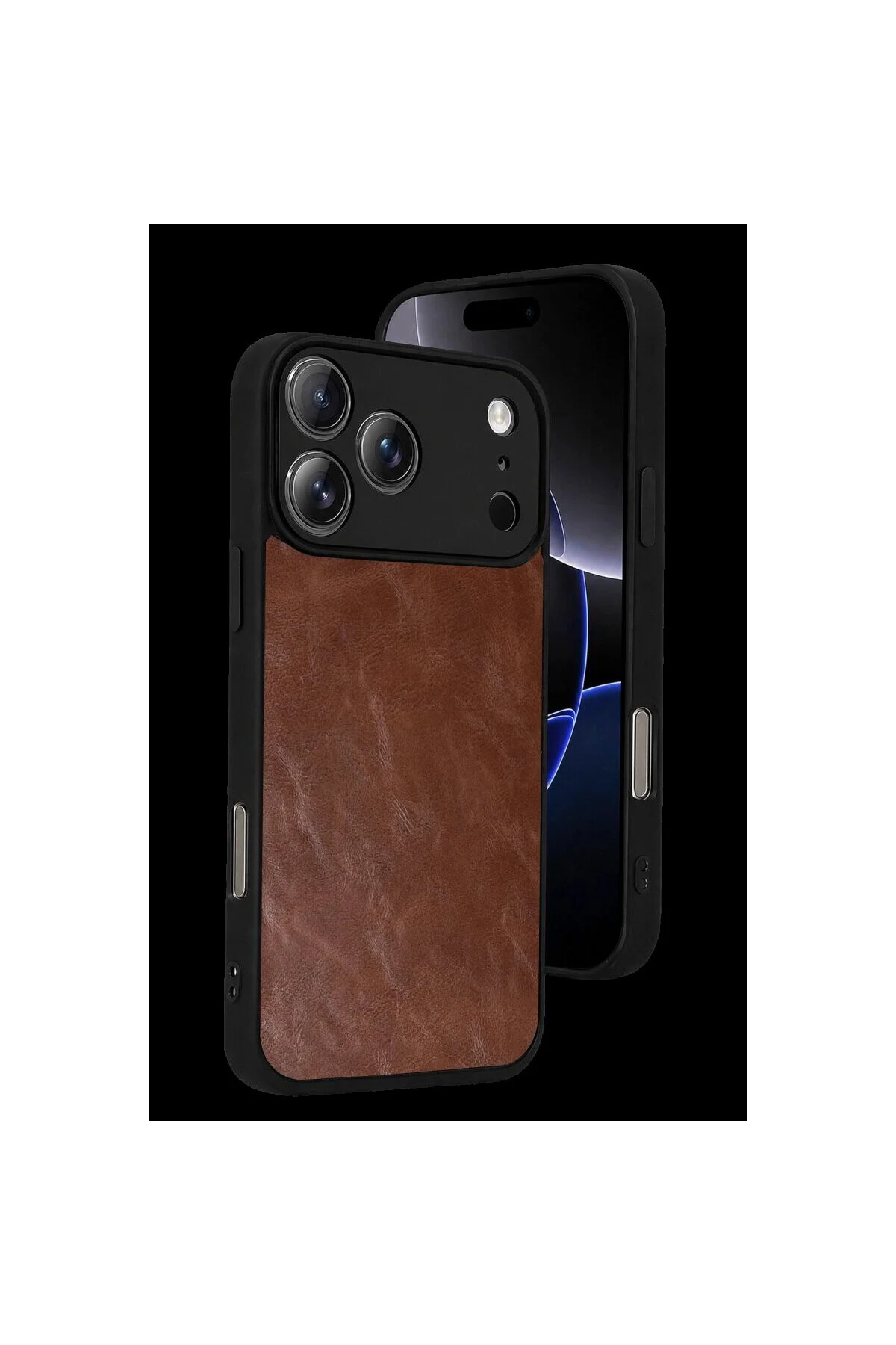 Apple İphone 17 Pro Max Aras Deri Kapak - Taba