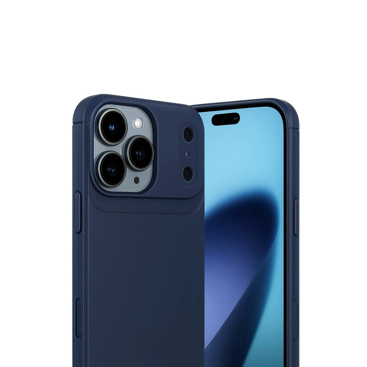 iPhone 17 Pro Max Auto Focus Karbon Kapak - Lacivert
