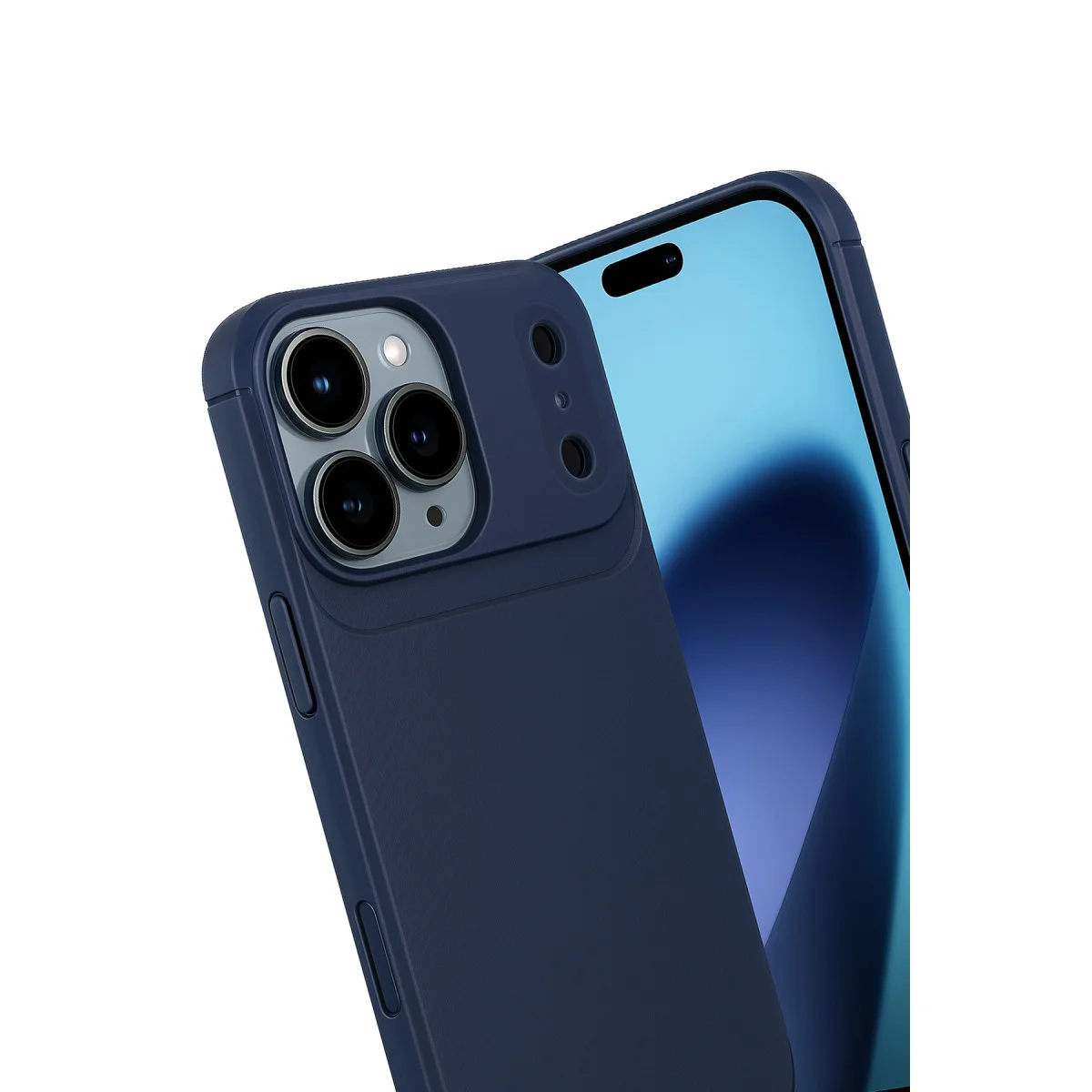 iPhone 17 Pro Max Auto Focus Karbon Kapak - Lacivert