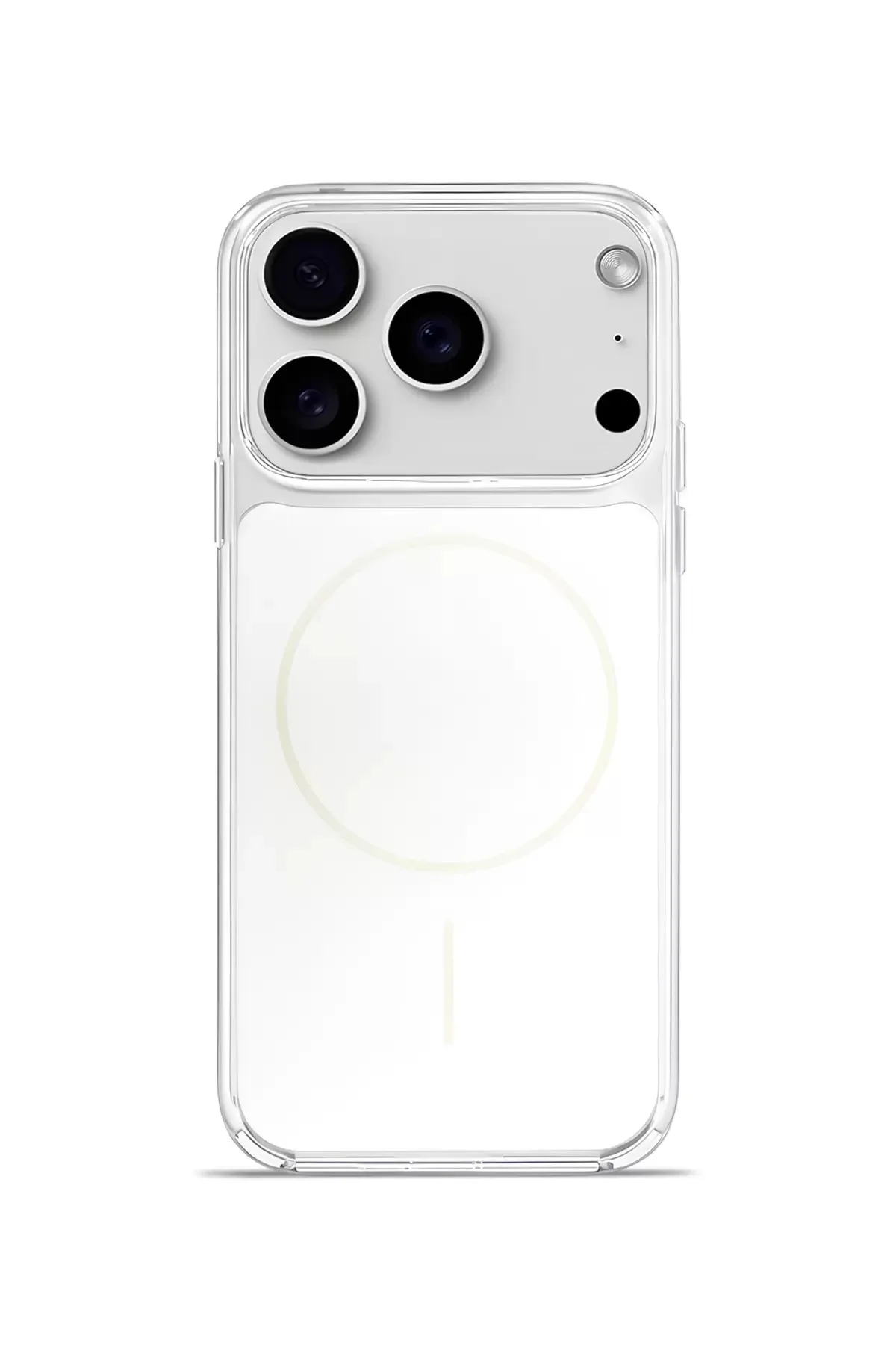 iPhone 17 Pro Max Crystal Edge MagSafe Çerçeveli Kılıf Clear