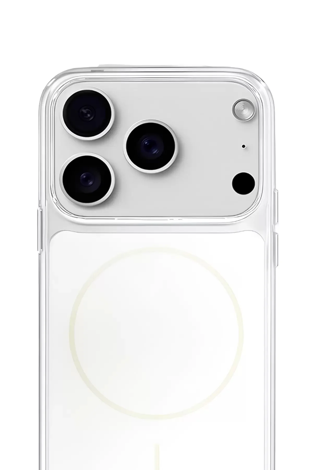 iPhone 17 Pro Max Crystal Edge MagSafe Çerçeveli Kılıf Clear