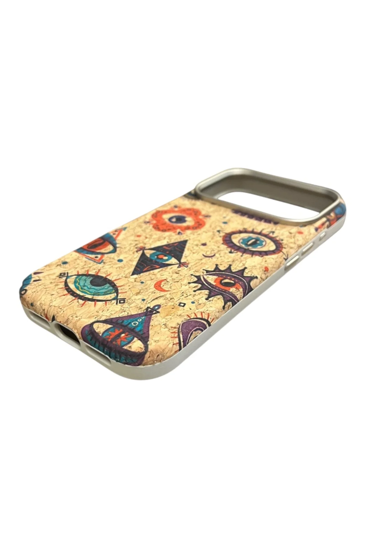 iPhone 17 Pro Max Doğal Mantar Dokulu Magsafe Kılıf Mistik Göz iPhone 17 Pro Max Doğal Mantar Dokulu Magsafe Kılıf Mistik Göz
