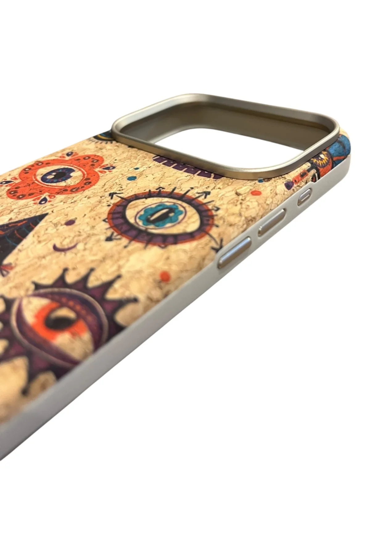 iPhone 17 Pro Max Doğal Mantar Dokulu Magsafe Kılıf Mistik Göz iPhone 17 Pro Max Doğal Mantar Dokulu Magsafe Kılıf Mistik Göz