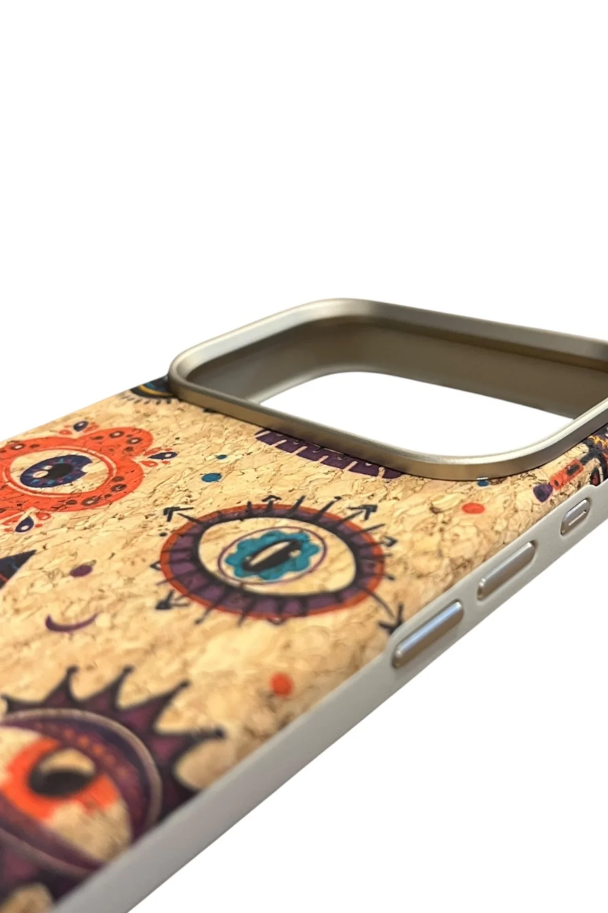 iPhone 17 Pro Max Doğal Mantar Dokulu Magsafe Kılıf Mistik Göz iPhone 17 Pro Max Doğal Mantar Dokulu Magsafe Kılıf Mistik Göz