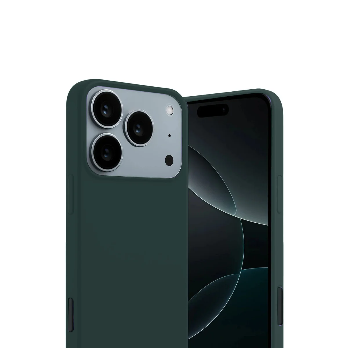 iPhone 17 Pro Max First Silikon Kılıf Koyu Yeşil - İnce Tasarım ve Maksimum Koruma
