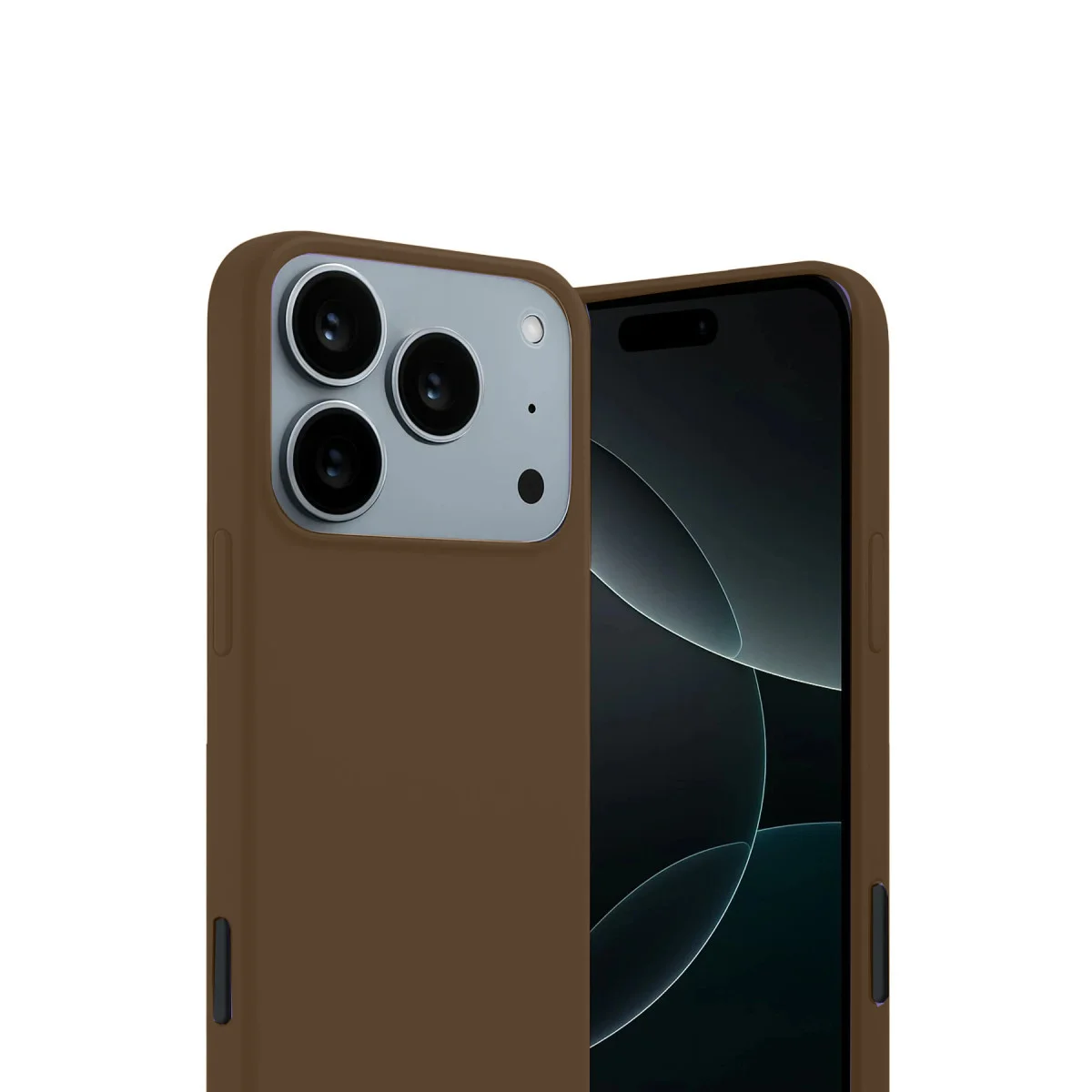 iPhone 17 Pro Max First Serisi Silikon Kılıf - Kahverengi Koruma ve Şıklık Bir Arada