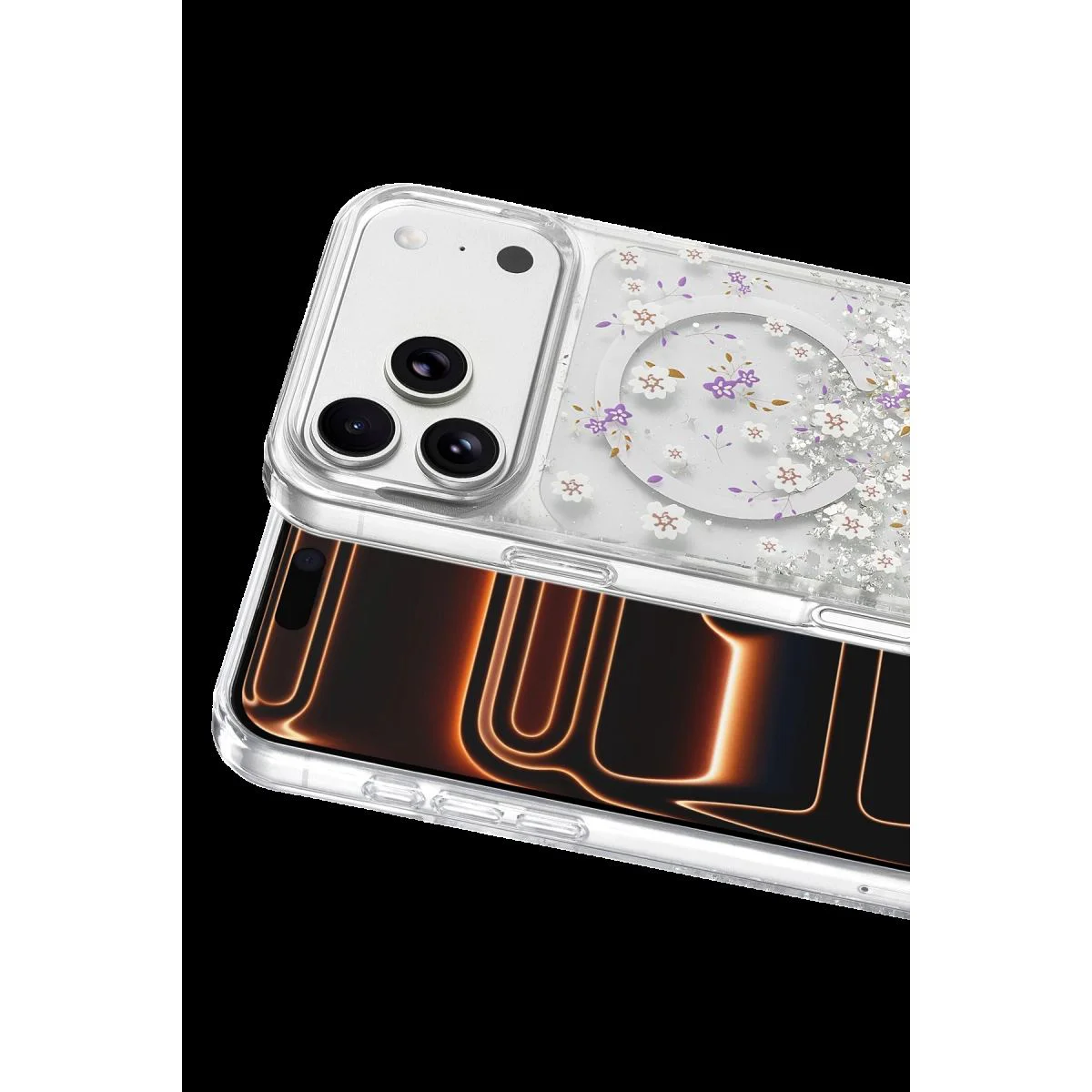 iPhone 17 Pro Max ile Uyumlu Misk Simli Magsafe Kılıf - Kristal Şeffaf Tasarım Fiyatı, Yorumları ve Özellikleri