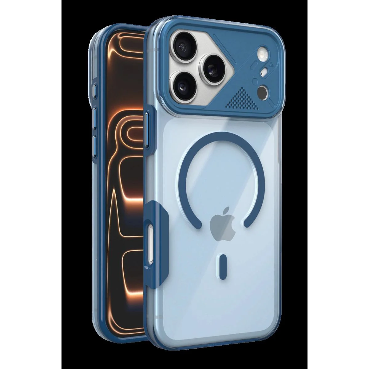 iPhone 17 Pro Max ile Uyumlu Zinko MagSafe Kılıf - Lacivert Şeffaf Premium Telefon Kılıfı Fiyatı, Yorumları ve Özellikleri