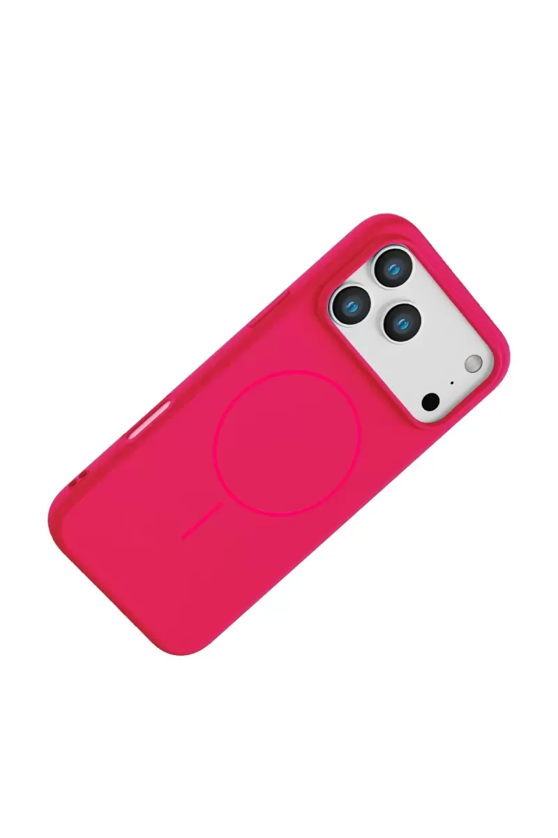 iPhone 17 Pro Max ile Uyumlu Jully MagSafe Kılıf - Pembe