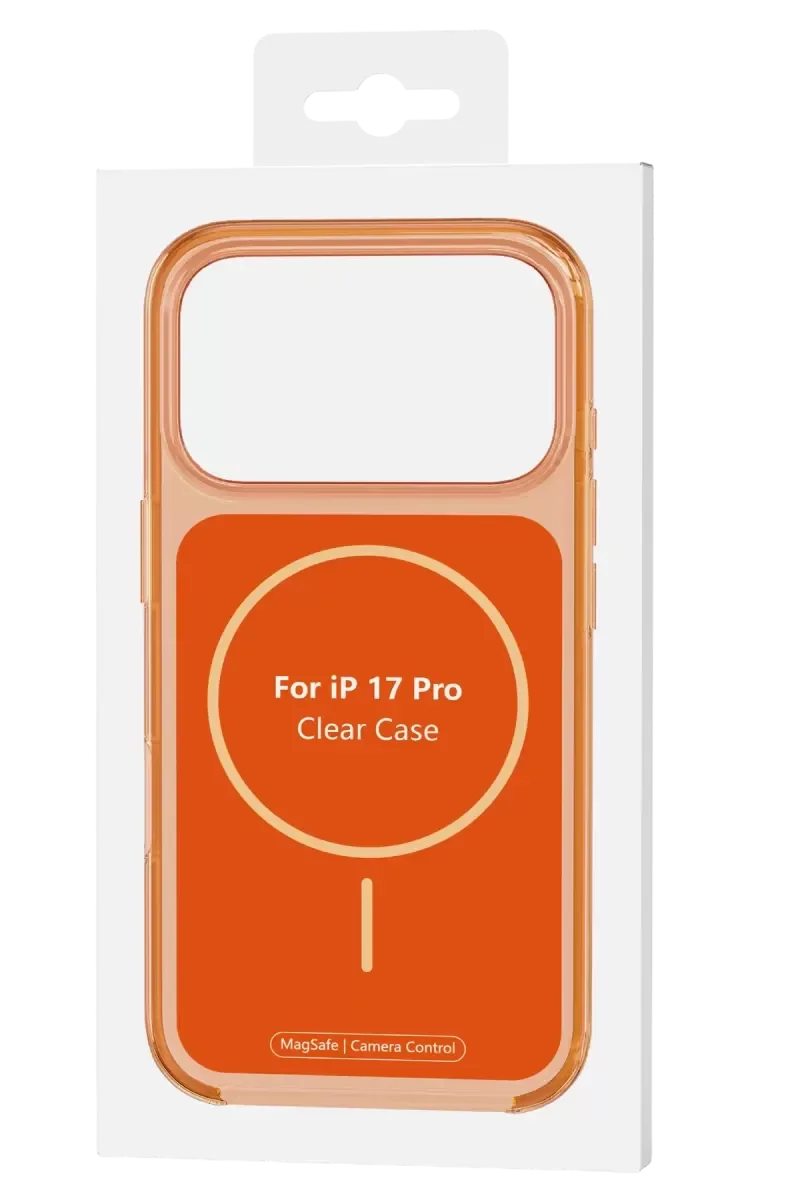 iPhone 17 Pro Max ile Uyumlu Vizima MagSafe Kapak - Turuncu