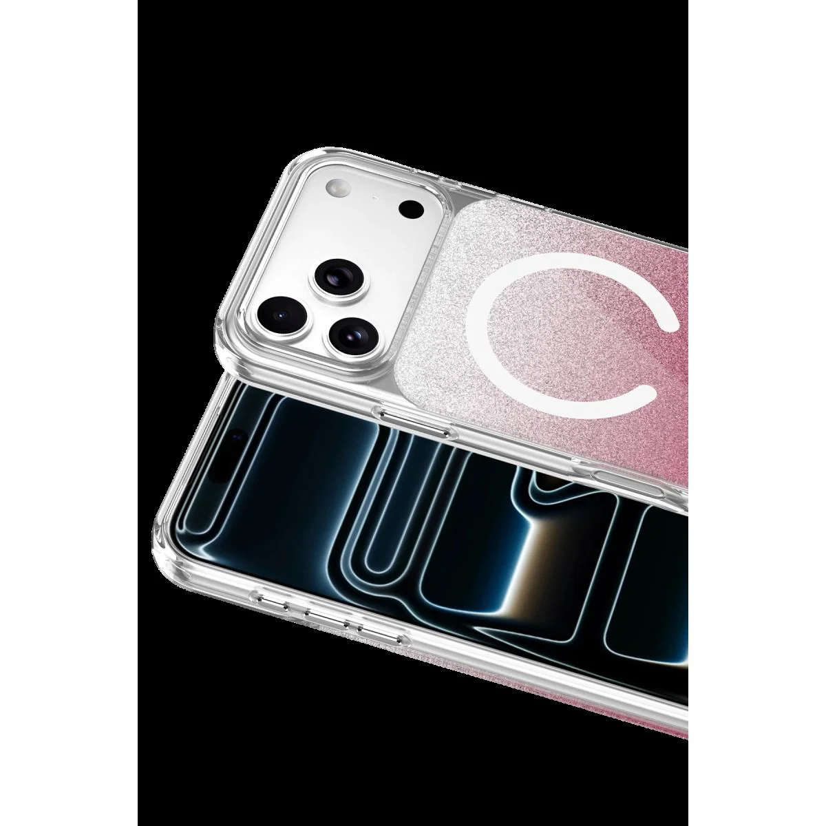 iPhone 17 Pro Max ile Uyumlu Sora Simli MagSafe Kılıf - Kırmızı