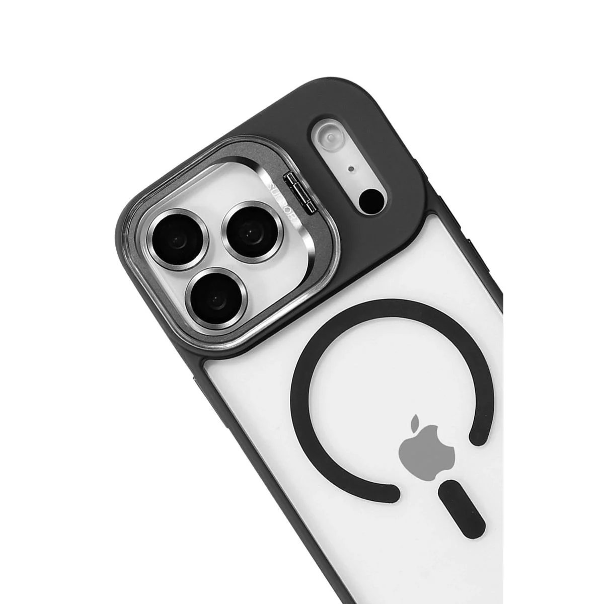 iPhone 17 Pro Max ile Uyumlu Remim Lensli MagSafe Standlı Kılıf - Siyah Fiyatı, Yorumları ve Özellikleri