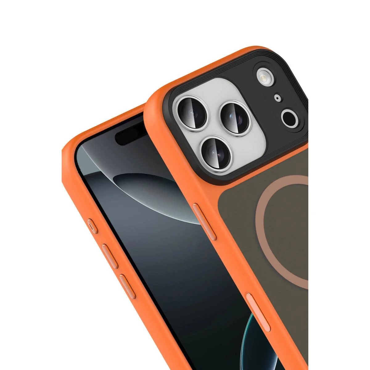 iPhone 17 Pro Max ile Uyumlu MagSafe Kılıf - Turuncu, 360° Askeri Sınıf Koruma Fiyatı, Yorumları ve Özellikleri