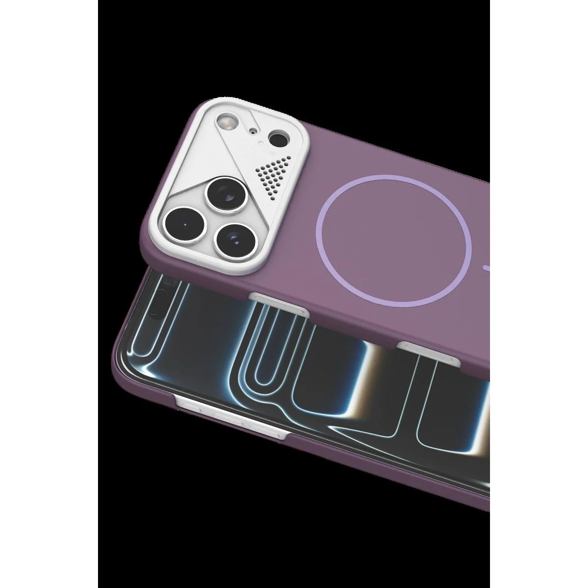 iPhone 17 Pro Max ile Uyumlu MagSafe Kapak - Mor, İnce Koruma iPhone 17 Pro Max ile Uyumlu MagSafe Kapak - Mor, İnce Koruma