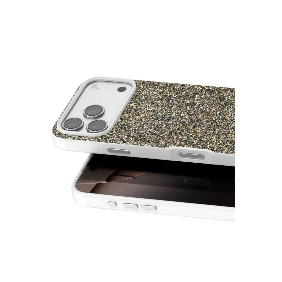 iPhone 17 Pro Max ile Uyumlu Bright Simli Kapak - Çöl Titanyum Boncuk İşlemeli Fiyatı, Yorumları ve Özellikleri