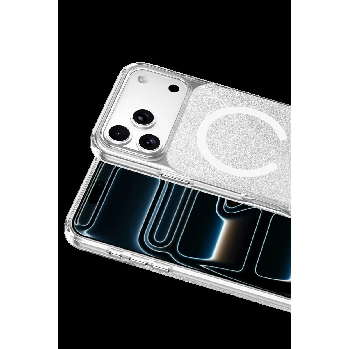 iPhone 17 Pro Max ile Uyumlu Sora Simli MagSafe Kılıf - Beyaz Kristal Şeffaf iPhone 17 Pro Max ile Uyumlu Sora Simli MagSafe Kılıf - Beyaz Kristal Şeffaf