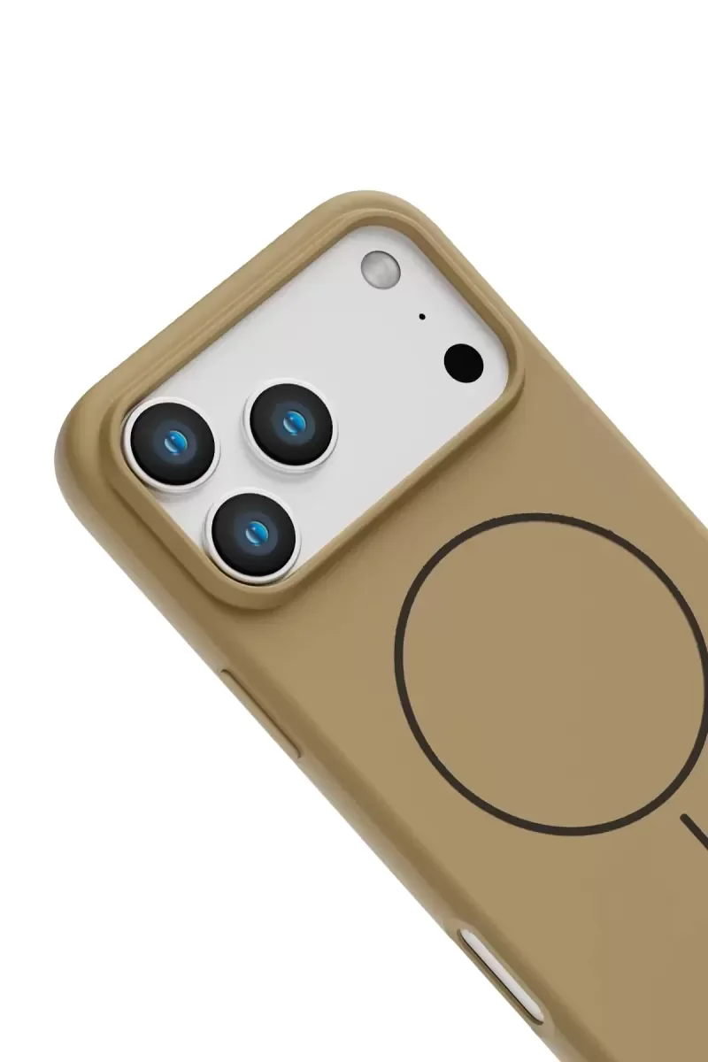 iPhone 17 Pro Max ile Uyumlu Jully MagSafe Kapak - Çöl Titanyum