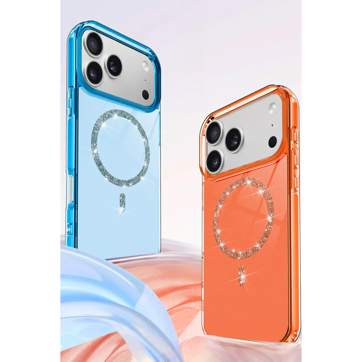 iPhone 17 Pro Max Live Diamond Magsafe Kapak Siyah - Darbe Emici, İpeksi ve Şık