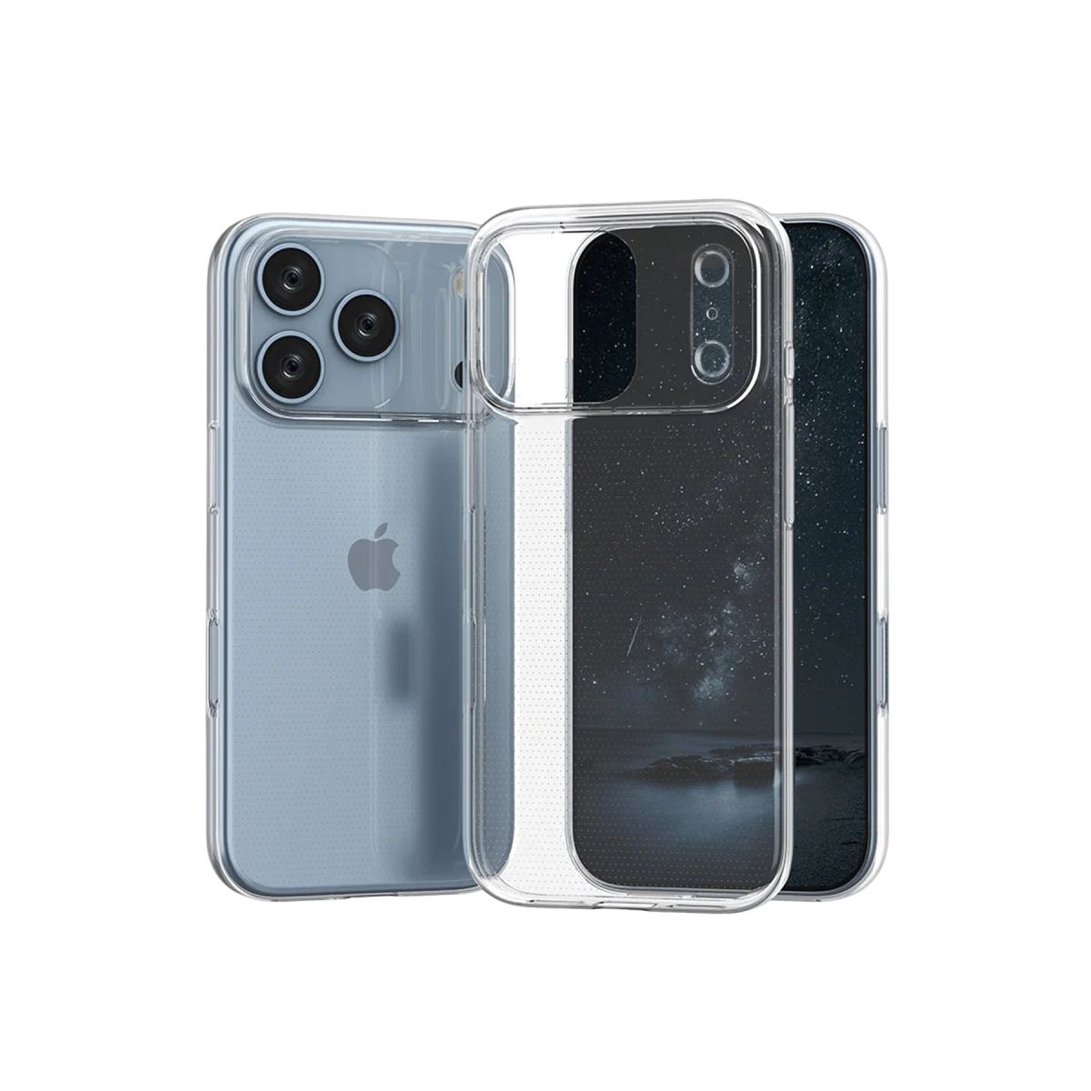 iPhone 17 Pro Max Lüx Şeffaf Silikon Kılıf - Pürüzsüz Estetik ve Mükemmel Koruma