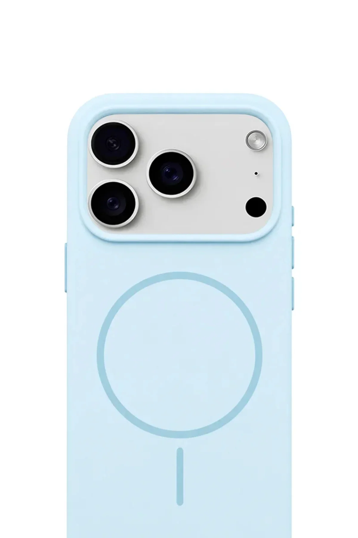 iPhone 17 Pro Max Mag Core Akıllı MagSafe Animasyonlu Silikon Kılıf Açık Pembe