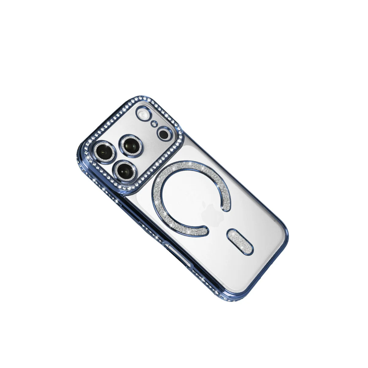 iPhone 17 Pro Max Magneticsafe Kılıf - Joke Simli Mavi TPU