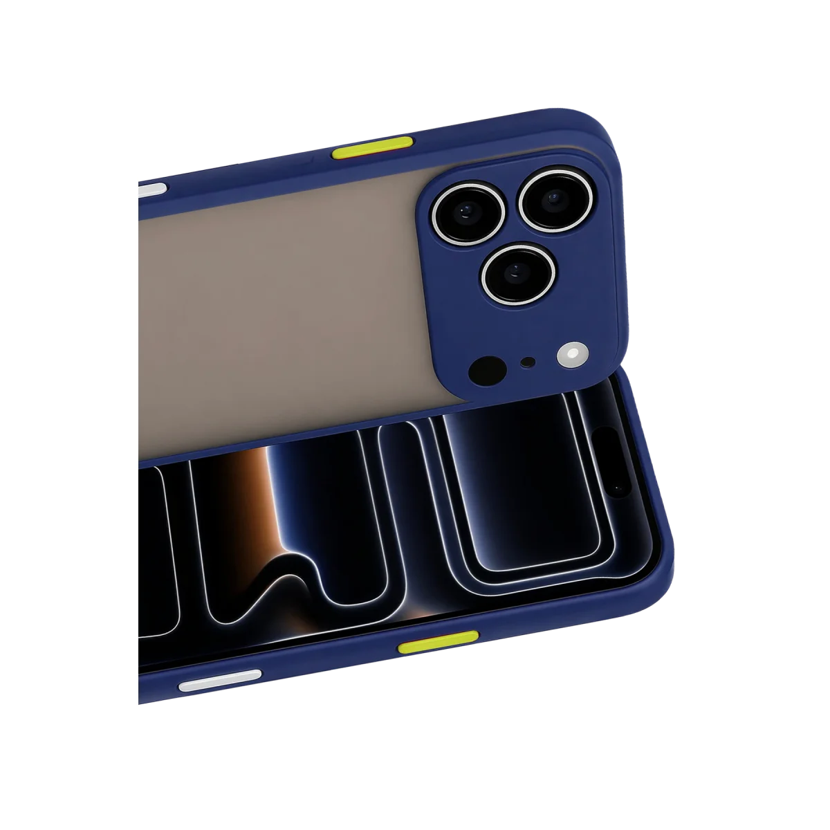 iPhone 17 Pro Max Montreal Kılıf - Kamera Korumalı Silikon Lacivert