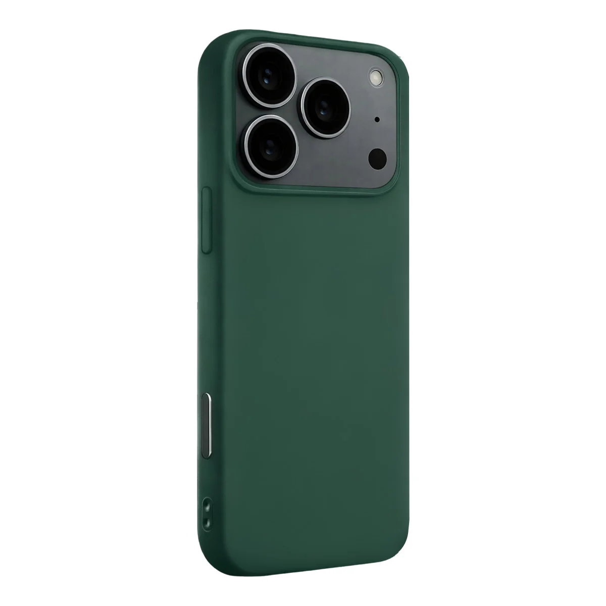 iPhone 17 Pro Max Nano İçi Kadife Silikon Kılıf - Koyu Yeşil | %100 Yerli Üretim