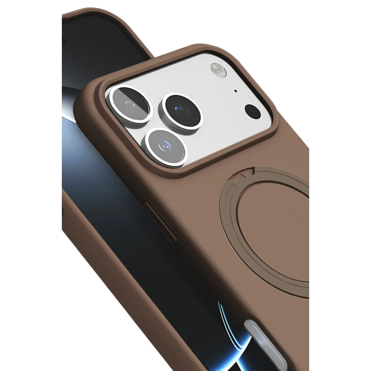 iPhone 17 Pro Max Regal Magsafe Standlı Kapak - Çöl Titanyum iPhone 17 Pro Max Regal Magsafe Standlı Kapak - Çöl Titanyum