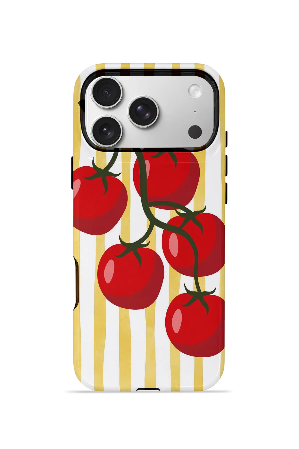 iPhone 17 Pro Max Vorian Çift Katmanlı MagSafe Kılıf Tomato Market Stripe