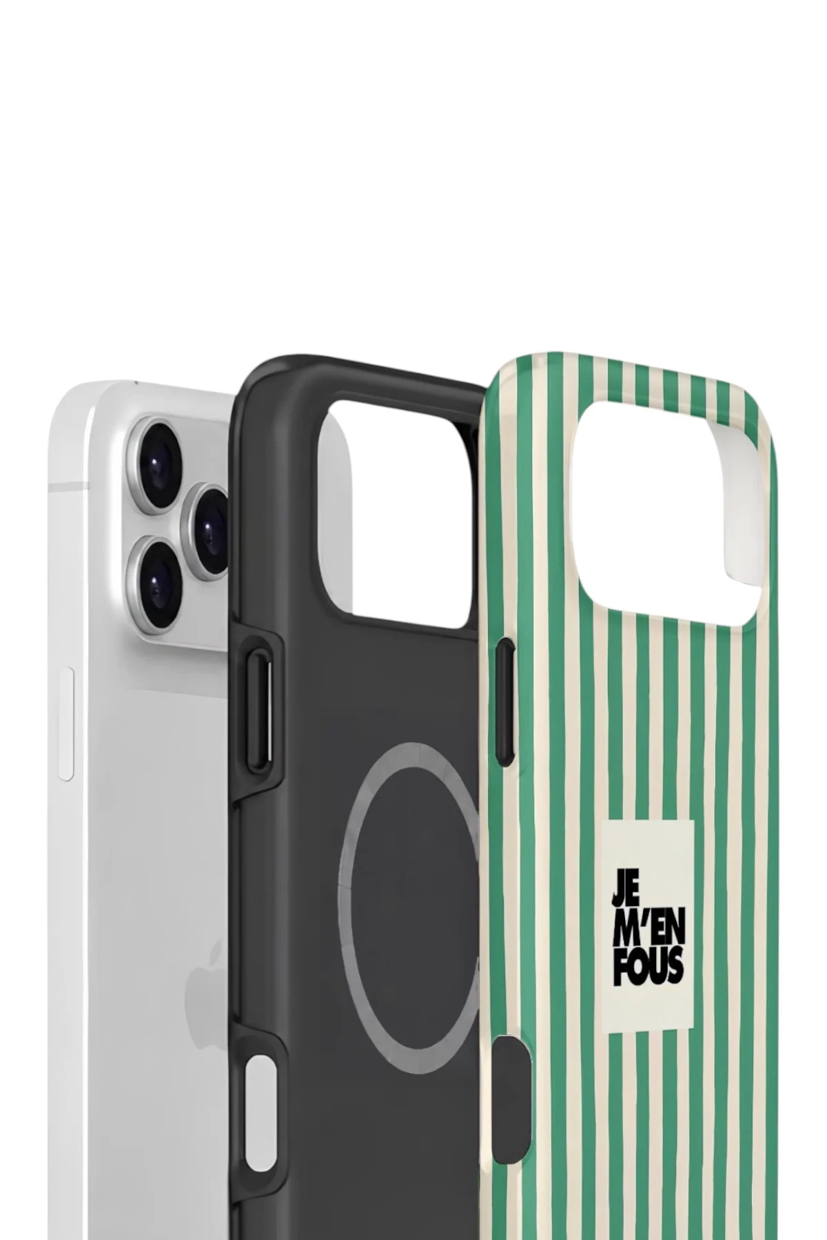 iPhone 17 Pro Max Vorian Çift Katmanlı MagSafe Kılıf Je M En Fous Green