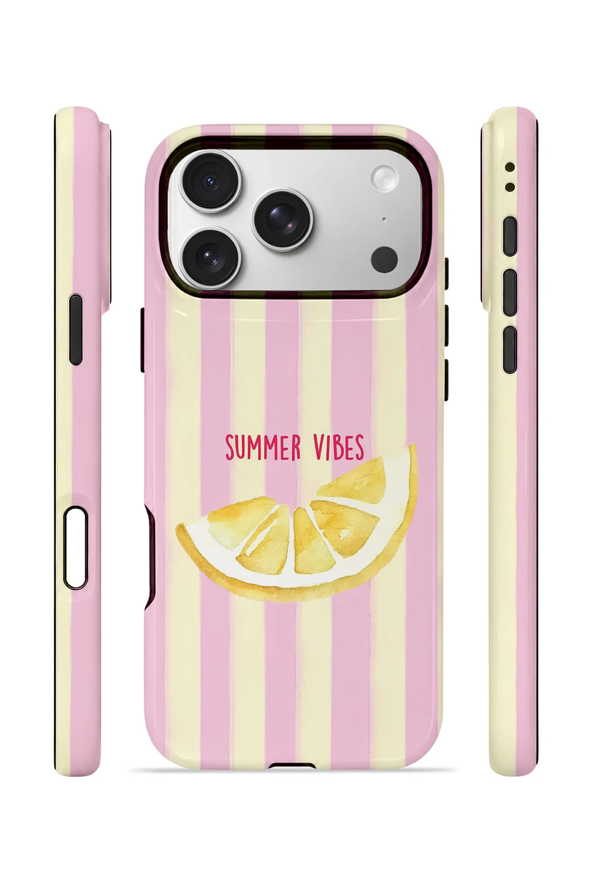 iPhone 17 Pro Max Vorian Çift Katmanlı Kılıf Summer Vibes Lemon