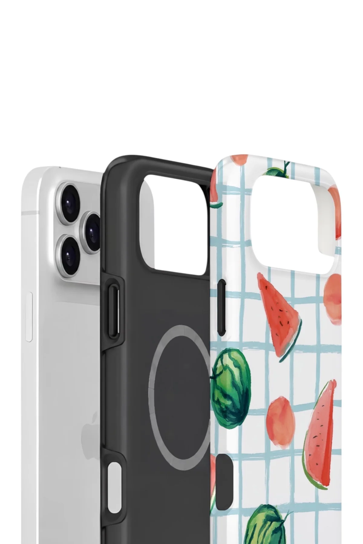 iPhone 17 Pro Max Vorian Çift Katmanlı MagSafe Kılıf Watermelon Grid iPhone 17 Pro Max Vorian Çift Katmanlı MagSafe Kılıf Watermelon Grid