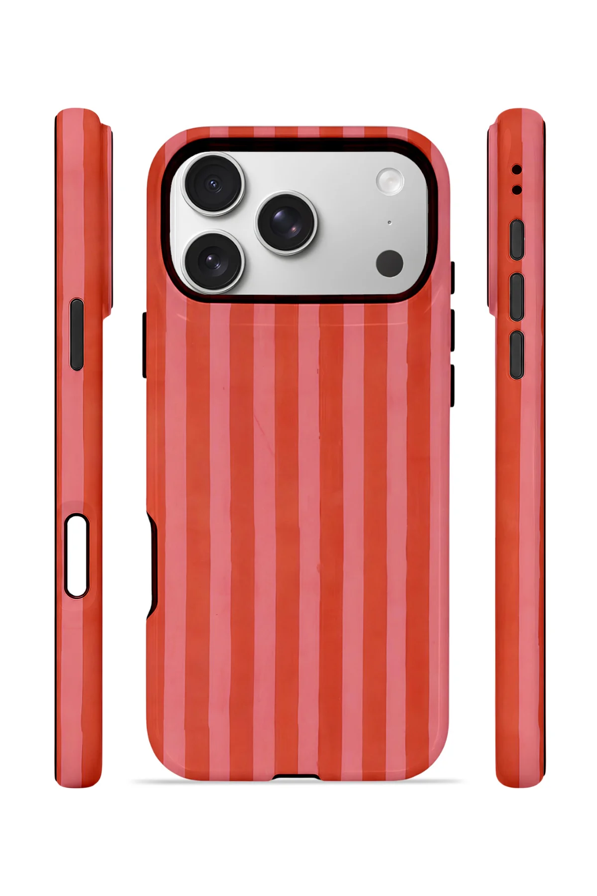 iPhone 17 Pro Max Vorian Yough Magsafe Kılıf Tomato Red Stripe